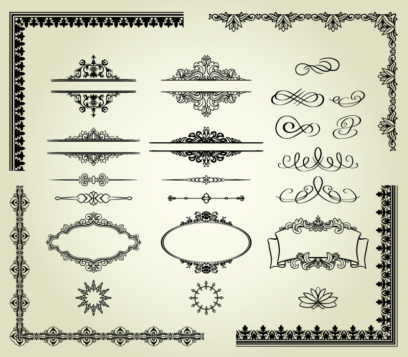 free vector Europeanstyle lace pattern 03 vector